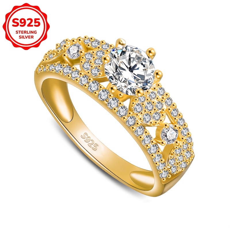 925 Sterling Silver Women's Statement Ring with Synthetic October Birthstone